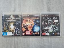 3x Mortal Kombat & Injustice Playstation 3 PS3 pacote com manuais comprar usado  Enviando para Brazil