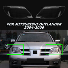 Ajuste Mitsubishi Outlander 2004-2006 Substituir Tampa da Lente do Farol Par de Capa Transparente comprar usado  Enviando para Brazil