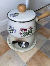 Vintage floral fondue for sale  READING