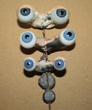 Boneca antiga 3 pares azul olhos de vidro no balancim de dormir Ö 11 - 15 - 19 mm comprar usado  Enviando para Brazil