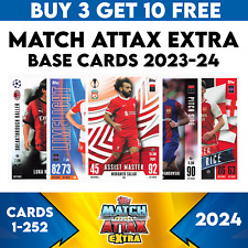 MATCH ATTAX EXTRA 2023/24 2024 CHAMPIONS LEAGUE BASE CARDS #1 - #252 for sale  Shipping to South Africa