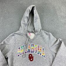 Oklahoma Hoodie Womens Medium Grey OU Sooners Sweatshirt Native Football Rainbow for sale  Shipping to South Africa