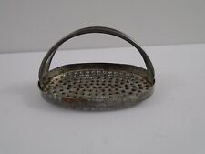 Used, Vintage Metal Oval Grater Zester Handheld 4" Aluminum for sale  Shipping to South Africa