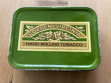 Tobacco tin golden for sale  LUTON