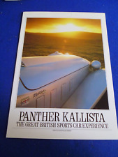 Panther kallista brochure for sale  FRODSHAM