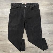 Usado, Jeans masculino vintage Levis 505 tamanho 44x30 preto ajuste relaxado perna reta casual comprar usado  Enviando para Brazil