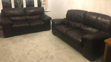 Dark brown leather for sale  WILMSLOW