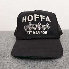 Boné Hoffa Team 96 Snap Back caminhoneiro malha preta união UAW cavalo e carruagem comprar usado  Enviando para Brazil