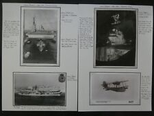 WW2 4 fotos HMS Theseus portaaviones clase Colossus 1951 AC131 segunda mano  Embacar hacia Argentina