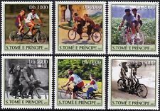 Usado, Conjunto de selos tandem de bicicletas/bicicletas/bicicletas/ciclismo 6v sem marca de charneira (2003 St Thomas & Prince) comprar usado  Enviando para Brazil