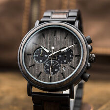 Relógio masculino de madeira feito à mão relógio de madeira presente para homens comprar usado  Enviando para Brazil
