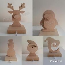 WOODEN CRAFT SHAPE. MDF STOCKING HOLDER WITH HOOK. CHRISTMAS for sale  Shipping to South Africa