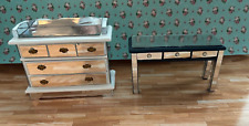 Dollhouse Miniature 2 Cabinets with Mirrored Finish for sale  Shipping to South Africa