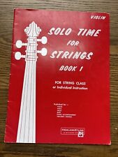 Libro de partituras de violín clase de 1 cuerda Solo Time for Strings Highland segunda mano  Embacar hacia Argentina