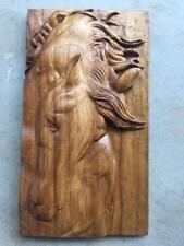 Wood carved horse for sale  Shipping to Ireland