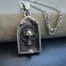 Embedded skull necklace for sale  Grants Pass