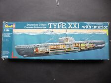 1:144 Revell German Submarine TYPE XXI with Interior for sale  Shipping to South Africa
