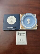 Wedgwood Royal Silver Wedding 1947-1972 Jasper Sweet Dish Round Queen Elizabeth  for sale  Shipping to South Africa