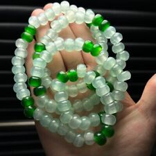 108 pingentes e colares de contas de jadeíta verde gelo natural Mianmar certificados comprar usado  Enviando para Brazil