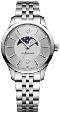 Usado, Victorinox Swiss Army Alliance SS mostrador prata fase da lua feminino 241833 novo sem etiqueta comprar usado  Enviando para Brazil