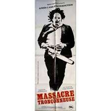 Pôster do filme francês THE TEXAS CHAINSAW MASSACRE - 23x63 pol. - 1974/R1982 - Tobe, usado comprar usado  Enviando para Brazil