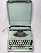Vintage 1950s 1960's Green HERMES ROCKET Portable Typewriter w/Case. BEAUTIFUL!! for sale  Shipping to South Africa