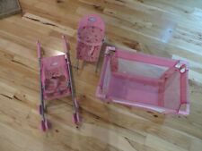 Graco Babby Doll Playpen, Bouncer and Stroller Set EUC for sale  Shipping to South Africa