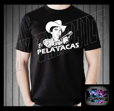 CAMISETA EL PELA VACAS CHALINO SANCHEZ PLAYERA NEGRA/NEGRA UNISEX segunda mano  Embacar hacia Argentina