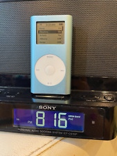 Apple M9436L iPod Mini 1ª Geração Modelo A1051 4GB Azul com Dock Sony ICF-Cs15iP, usado comprar usado  Enviando para Brazil