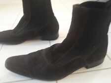 Boots daim suede d'occasion  Paris III