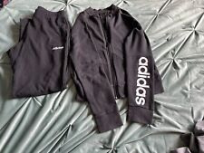 Adidas tracksuit black for sale  BEDALE