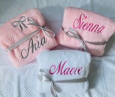 Personalised embroidered baby for sale  UK