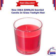 Begagnade, New IKEA SINNLIG Scented Candle In Glass Tealight Red Garden Berries/Red 3 " till salu  Toimitus osoitteeseen Sweden