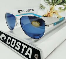 COSTA DEL MAR silver/blue mirror "PELI" POLARIZED 580P sunglasses NEW IN BOX (M) myynnissä  Leverans till Finland