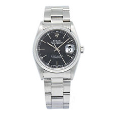 Rolex Datejust 16200 Oyster aço inoxidável mostrador preto relógio masculino automático 36mm comprar usado  Enviando para Brazil