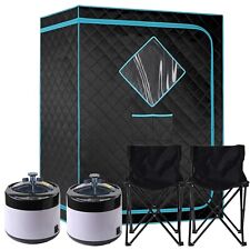 Portable Steam Sauna 2 Person Sauna Tent Home Sauna Kit with 2Pc 4L Steamer for sale  Shipping to South Africa
