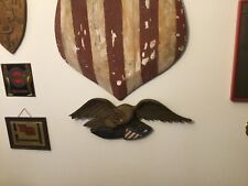 Boston Carving Company 24” wooden eagle with American shield and arrows for sale  Shipping to South Africa