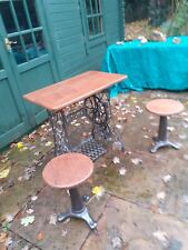 Table two stools for sale  DORKING