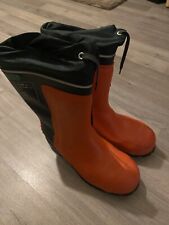 Chainsaw boots steel for sale  Shipping to Ireland