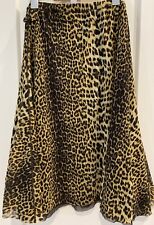 Jean Paul Gaultier Soleil Fuzzi. Leopard skirt w/lining. medium. Made in Italy, used for sale  Shipping to South Africa