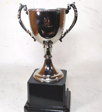 Troféu de alumínio polido em pedestal preto 7" em branco sem placa comprar usado  Enviando para Brazil