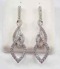2Ct Round Lab Created Diamond Women's Drop/Dangle Earrings 14K White Gold Plated for sale  Shipping to South Africa