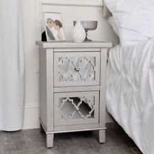Silver mirrored bedside for sale  Shipping to Ireland