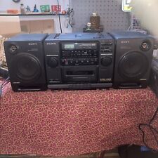 Sony VINTAGE CFD-440 Mega Bass Boombox AM/FM/CD/Cassette Player TAPE NEEDS BELTS for sale  Shipping to South Africa