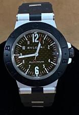 RELÓGIO AUTOMÁTICO BVLGARI AL38TA ALUMÍNIO MOSTRADOR PRETO E MARROM 38mm. comprar usado  Enviando para Brazil