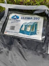 Sunncamp Ultima Versara 260 Porch Awning grey and dark blue, used for sale  MORECAMBE