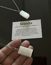 Selenite pendant necklace for sale  MANCHESTER