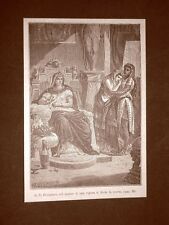 Stampa del 1888 Cleopatra che si da alla morte col morso di una vipera, usado segunda mano  Embacar hacia Argentina