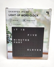 Reloj electrónico de ortografía de palabras con iluminación de imagen más nítida negro LED moderno segunda mano  Embacar hacia Argentina