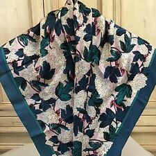 Ginnie Johansen Vnt Silk Scarf Elderberry Blossoms Botanical  34”x 36” Exqusite for sale  Shipping to South Africa